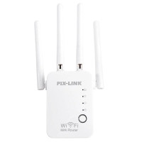 Ретранслятор Wi-Fi Pix-Link WR 16Q 300 Mbps white