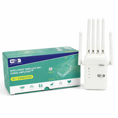 Ретранслятор Wi-Fi TRQ-7 AC1200, N300 1200 Mbps 2.4, 5.8GHz white