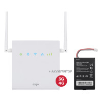 Маршрутизатор Wi-Fi 4G роутер з акумулятором Ergo R0516 white