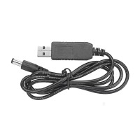 USB кабель для роутеру від павербанку з 5В на 9В, 5,5x2.1мм black