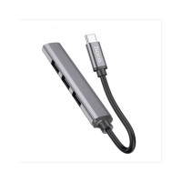 USB-hub Type-C to 4 USB Hoco HB26 grey