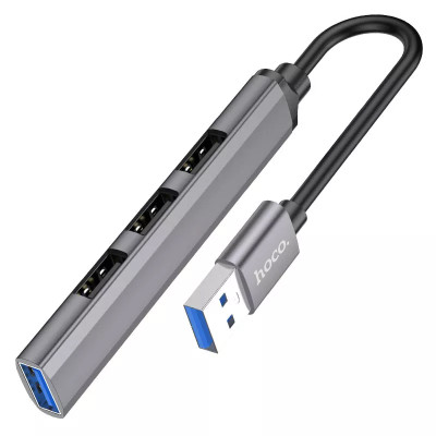 USB-hub 4 USB Hoco HB26 grey