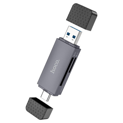Картрідер microSD, SD, microSDHC Type-C, USB-A Hoco HB45 black