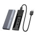 Зовнішня кишеня для SSD M2 Hoco HB47 USB 3.1 6Gbps 4TB Max aluminium