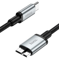 USB кабель Hoco US10 Micro-B to USB Type-C 5 Gbit/s 0.5м black