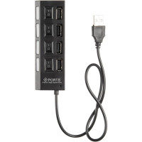 USB Hub 4 Ports USB2.0 black