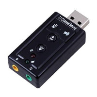 Зовнішня звукова карта USB 2.0 V7.1 black