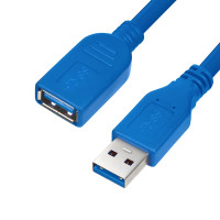 USB подовжувач папа-мама 0.5 метра USB3.0 blue