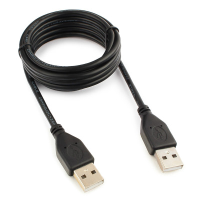 USB кабель папа-папа 1.5 метра black