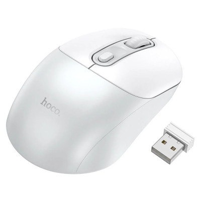 Миша бездротова Hoco GM28 white grey