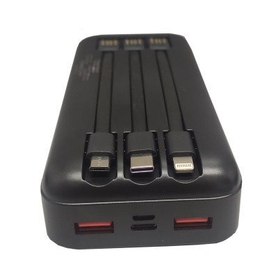 Зовнішній акумулятор Bilitong X-06 PD, QC 22.5W 20000 mAh black