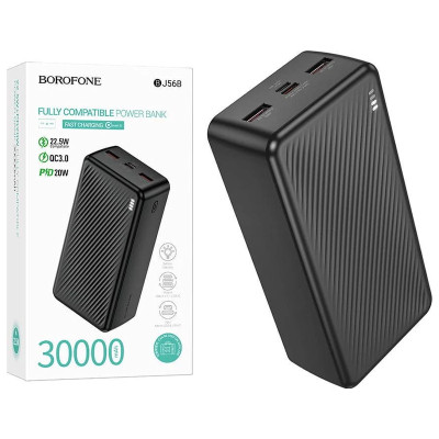 Зовнішній акумулятор Borofone BJ56B QC 22.5W PD 20W 30000 mAh black
