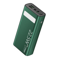 Зовнішній акумулятор Gelius Lightstone GP-PB300 QC3.0 PD 22.5W 30000 mAh green