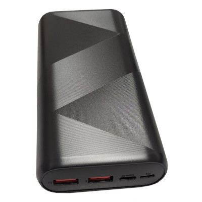 Зовнішній акумулятор Grand B20P3 PD 20W, QC 22.5W 20000 mAh black