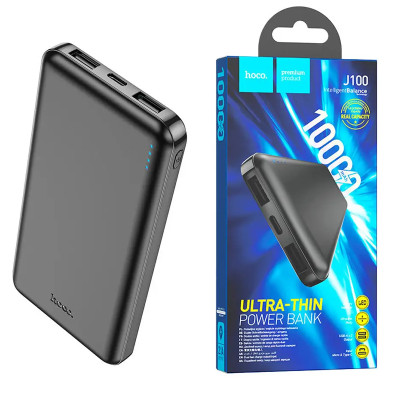 Зовнішній акумулятор Hoco J100 10000 mAh black