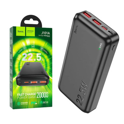 Зовнішній акумулятор Hoco J101A QC3.0 PD 20W QC 22.5W 20000 mAh black