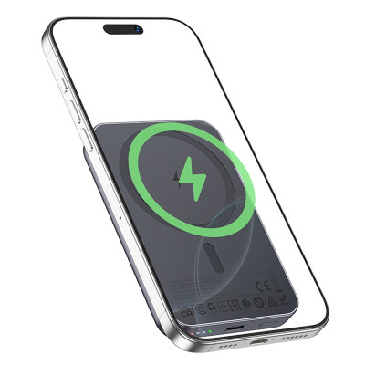 Зовнішній акумулятор Hoco J160 5000 mAh PD 20W QC 3.0 wireless charger black