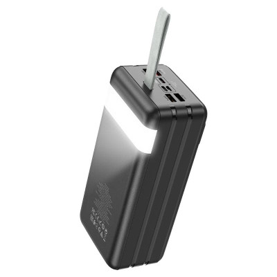 Зовнішній акумулятор Hoco J86B QC3.0 PD 20W LED 60000 mAh black