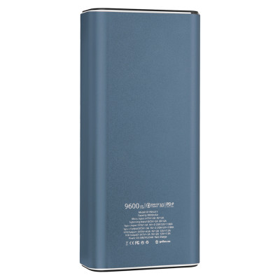 Зовнішній акумулятор Gelius Pro Coolmini 2 GP-PB10-211 QC 3.0 9600 mAh blue