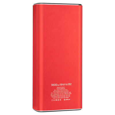 Зовнішній акумулятор Gelius Pro Coolmini 2 GP-PB10-211 QC 3.0 9600 mAh red
