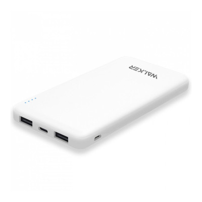Зовнішній акумулятор Walker WB-410 10000 mAh white