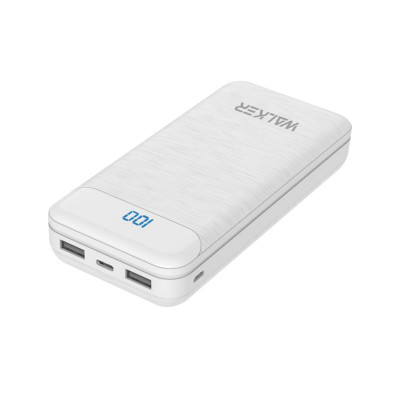 Зовнішній акумулятор Walker WB-525 20000 mAh white