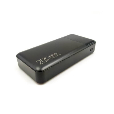 Зовнішній акумулятор XO PR192 QC 18W PD 20W 20000 mAh black