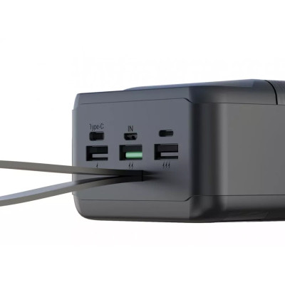 Зовнішній акумулятор XO PR157 QC 22.5W 40000 mAh black