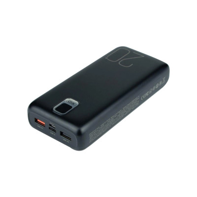 Зовнішній акумулятор XO PR185 QC 22.5W 20000 mAh black