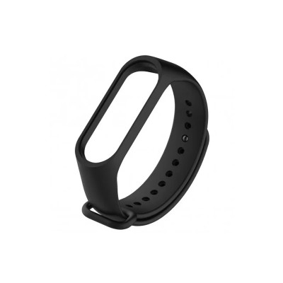 Ремінець для Xiaomi Mi Band 3, 4 silicone black
