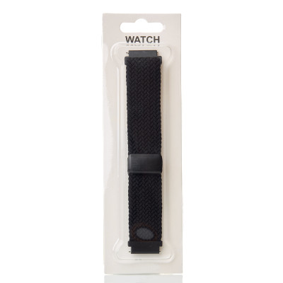 Ремінець для годинника Nylon Braided Magnetic 20 мм black Ремінець для годинника Nylon Braided Magnetic 20 мм black