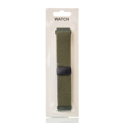 Ремінець для годинника Nylon Braided Magnetic 22 мм khaki Ремінець для годинника Nylon Braided Magnetic 22 мм khaki